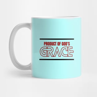 Product Of God's Grace | Christian Typography Mug